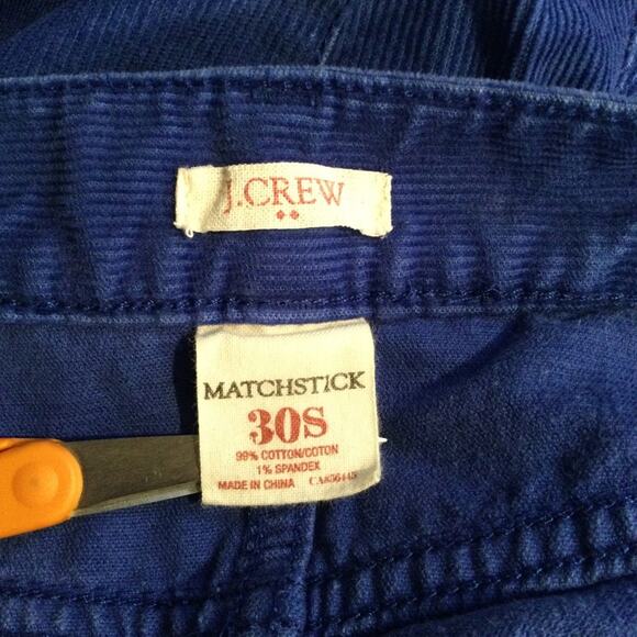 J. Crew Factory Blue Matchstick Courdory 30 short - Picture 3 of 3